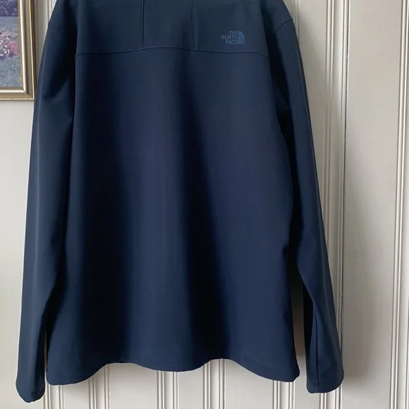 North Face Softshell Jacket Blue Size XXL - Picture 6 of 7